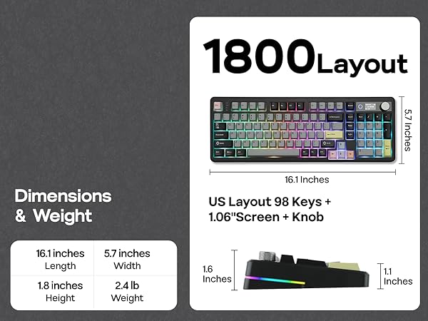 EPOMAKER TH99PRO Wireless Gaming Keyboard