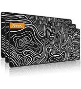 3 Pcs Large Gaming Mouse Pad 31.5 x 11.8 in,Anti-Slip Rubber Base Mousepad, XL Keyboard Mouse Mat...