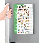 Visual Grocery List Magnet Pad for Fridge - Meal Planner And Grocery List Notepad - 6 x 9 inches ...
