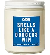 Smells Like a Dodgers Win Candle – Los Angeles Baseball Inspired Scented Candle – Champagne Fragr...