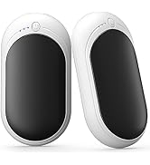 KNIFOD Hand Warmer Rechargeable 6000mAh, Type C Portable Power Bank, 3 Heat Levels, 12Hrs Long La...