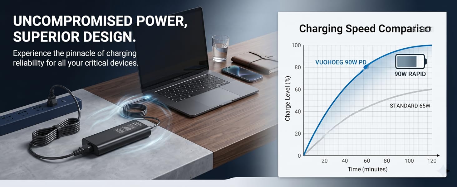 90W USB C Laptops Charger Fast Charger