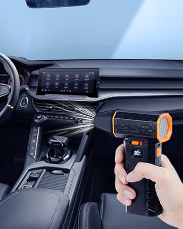 Electric Compressed Air Duster Mini Dust Blower for Computer, Keyboard, Home, Car Cleaning