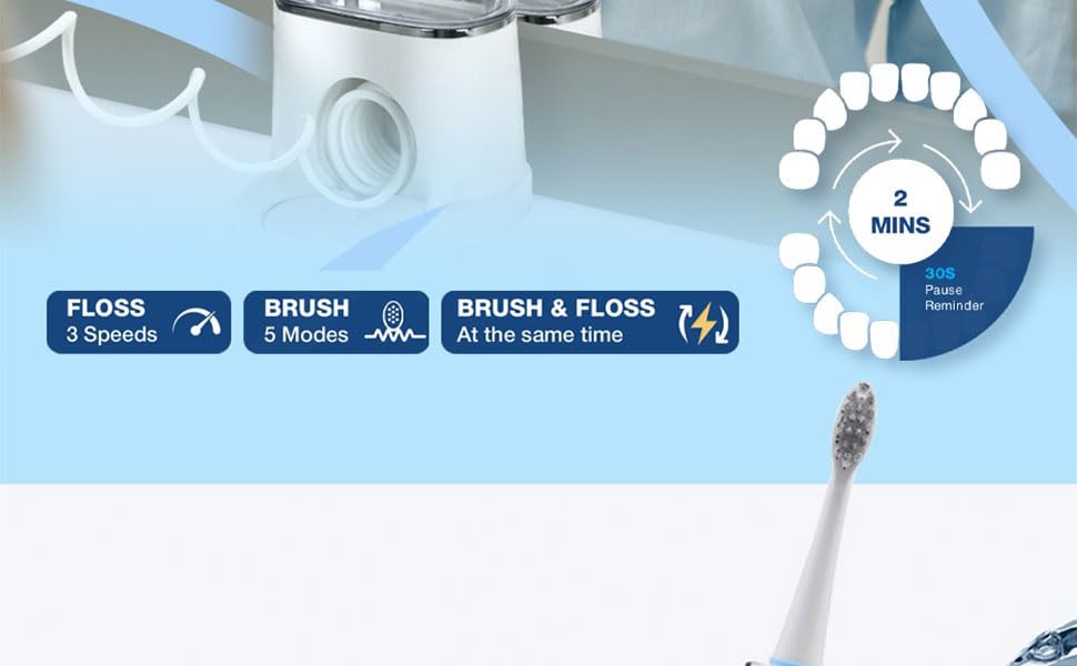 water flosser waterpik electric toothbrush with water flosser toothbrush heads 500 ml water tank