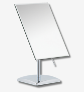 Large Tabletop Face Mirror with Stand - True No Magnification Single Sided Mirror