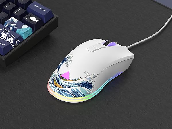 Womier G705 USB Wired Gaming Mouse for PC Computer Windows Mac Laptop
