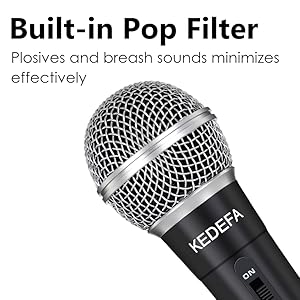 Built-in Pop Filter