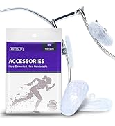 30 PCS Anti-Slip Silicone Nose Pads for Glasses - Hexagon Grip, Includes Screwdriver &amp; Cloth - An...