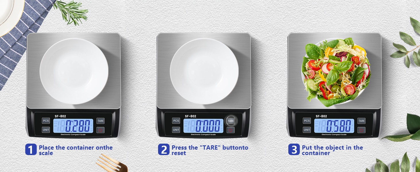 Electronic scale with Tare function