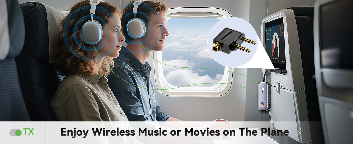 airplane bluetooth adapter for headphones;bluetooth adapter for airplane