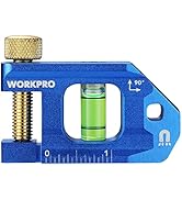 WORKPRO Conduit Bending Level, Magnetic Level, Pipe Level, Bubble Vial for 90° Measurement, Alumi...