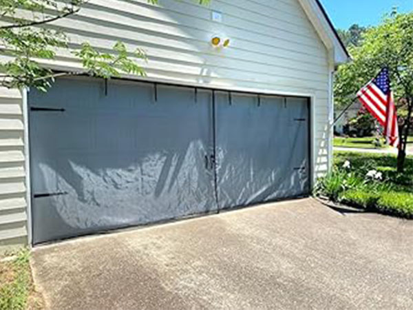garage screen doors for 2 car garage pull down