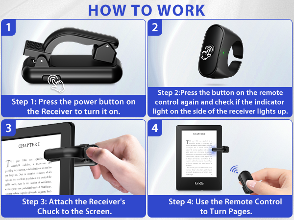 Remote Control Page Turner for Kindle