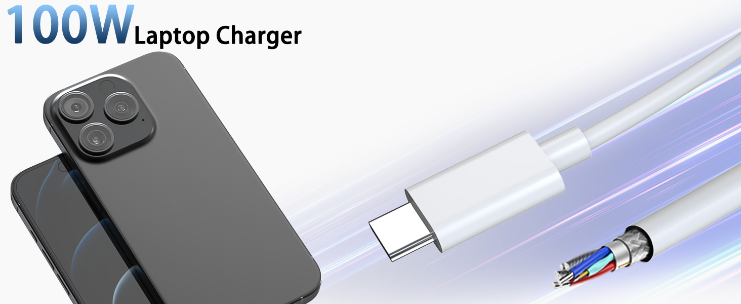 3 100W MAC BOOK USB C LAPTOP CHARGER