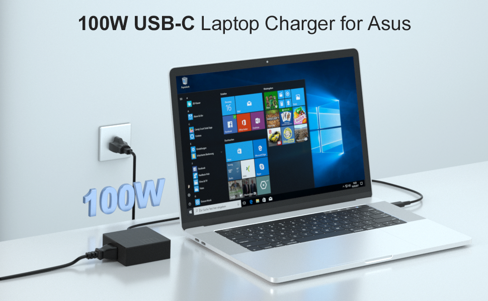 100w usb c laptop charger asus