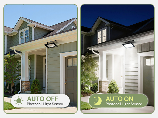 dusk to dawn sensor flood light 