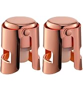 BETTFOR Champagne Stoppers with Stainless Steel Champagne Saver with Food Grade Silicone Leak pro...