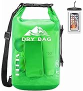 HEETA Waterproof Dry Bag for Women Men, 5L/10L/20L/30L/40L Roll Top Lightweight Dry Storage Bag B...