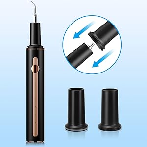 Teeth Cleaning Kit Plaque Remover for Teeth, Portable Ultrasonic Tooth Cleaner Plaque Remover