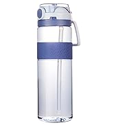 water bottle with straw