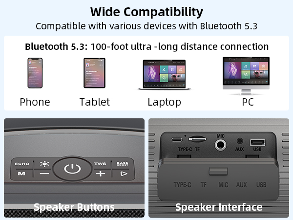 Portable Bluetooth speaker