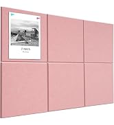 Large Cork Board Alternative 36" X 24" Bulletin Board - 6 Pack Removable Felt Wall Tiles with 30 ...