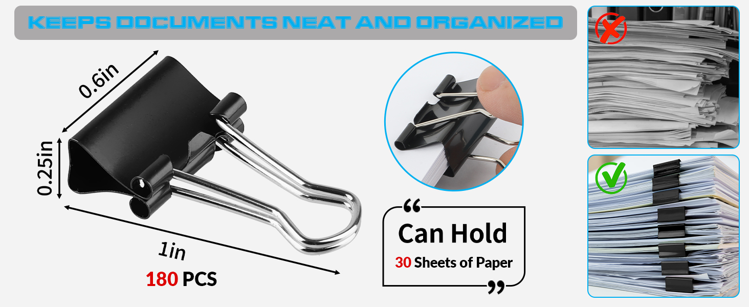 binder clips small size