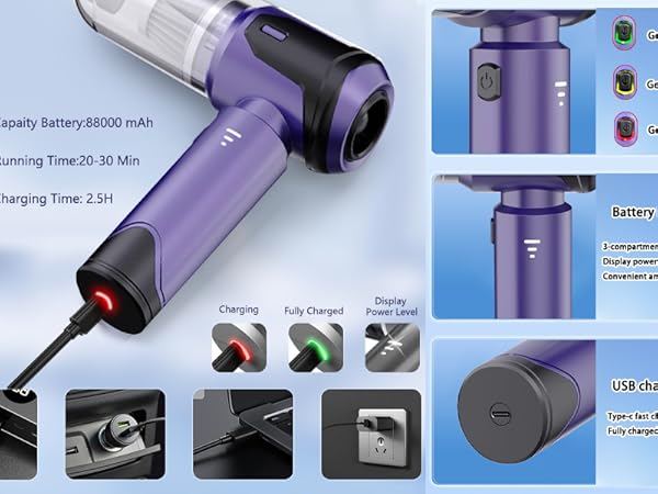 Car Vacuum Portable Cordless