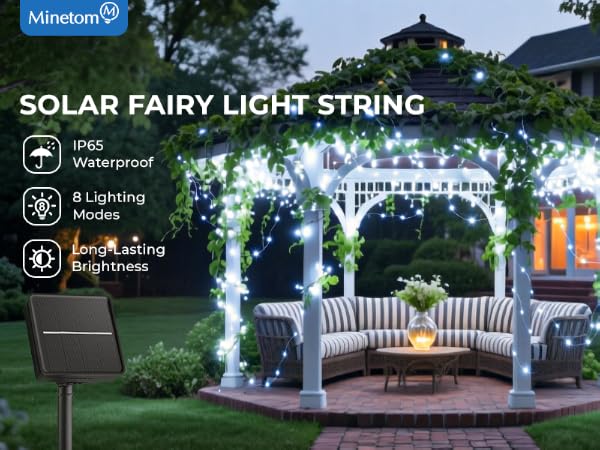 solar outdoor string lights