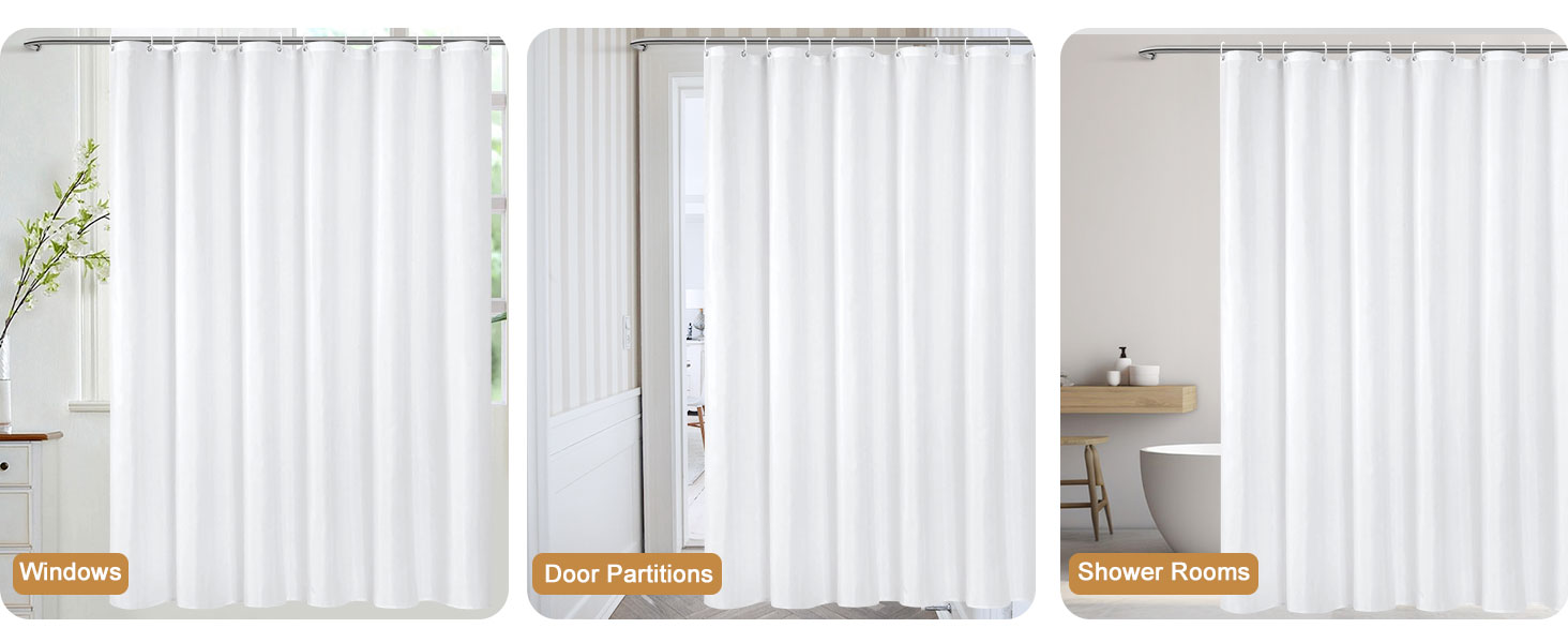 fabric shower curtain liner