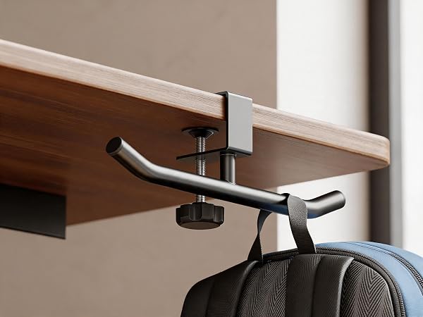 backpack hanger for table