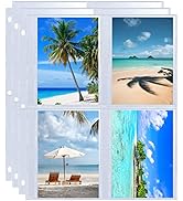 30 Pack 3.5x5 Photo Album Refill Pages for 3 Ring Binder,Ultra-Clear Photo Sleeves Holding 240 Pi...