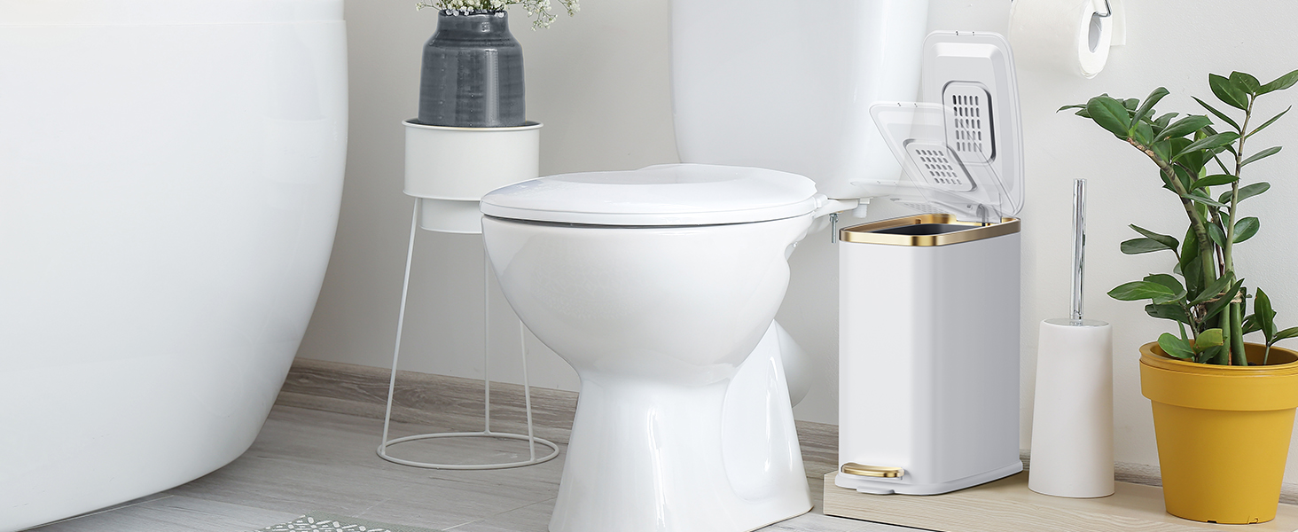 Small Bathroom trash cans with lids