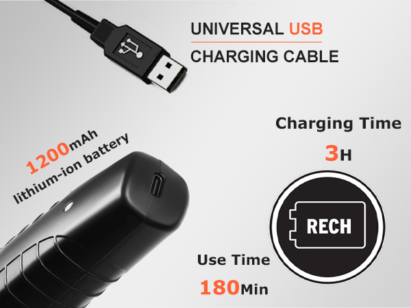 1200mAh lithium-ion battery Charging Time 3H Use Time 180Min