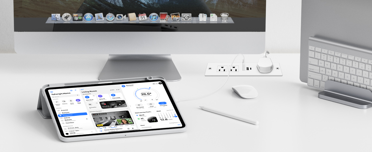 20W USB C Recessed Power Strip