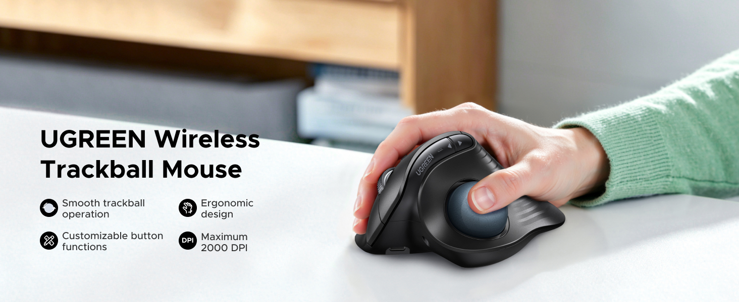 trackball wireless mouse