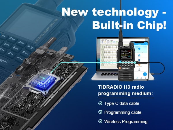 tidradio TD-H3 first type-c programming instead of programming cable.