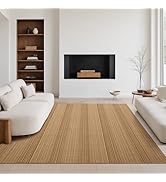 MatEssenz Area Rug for Living Room 6x9 ft – Machine Washable Boho Braided Rug with Non-Slip Backi...