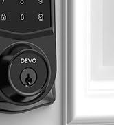 DEVO G10 WiFi Smart Deadbolt Lock, 6-in-1 Keyless Entry with Fingerprint, APP Remote Control, Dig...