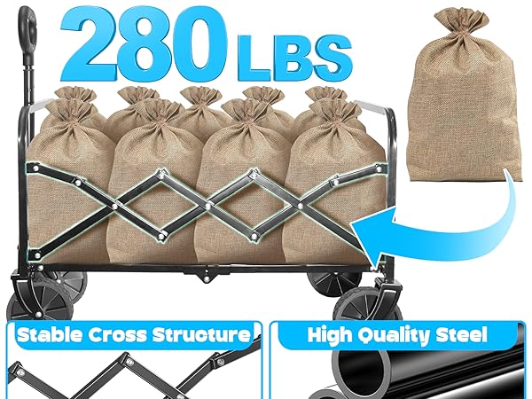 280LBS Wagons Carts
