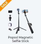 K&amp;F CONCEPT Popod 72" Phone Tripod, 3-in-1 Clip &amp; Magnetic Selfie Stick with Remote, Automatic Ph...