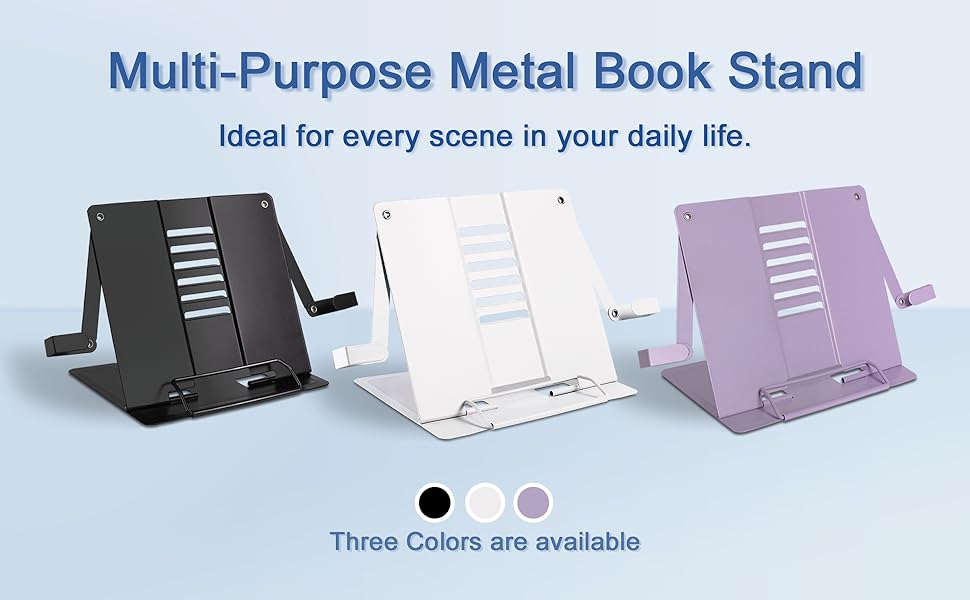 Multi-Purpose Metal Book Stand