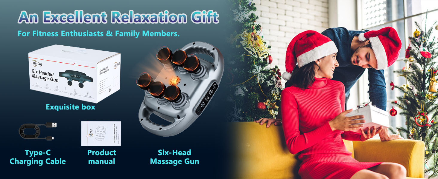 Six Heads Massage Gun