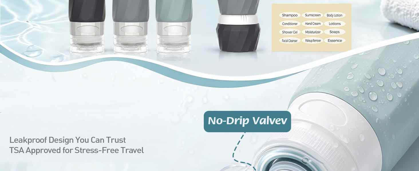 6Pcs Travel Bottles for Toiletries