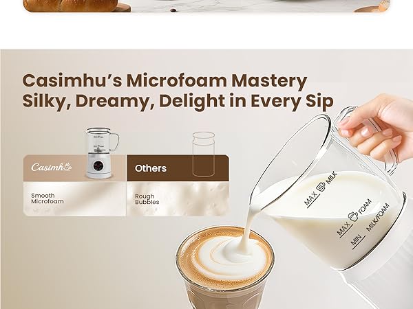 milk frother and steamer