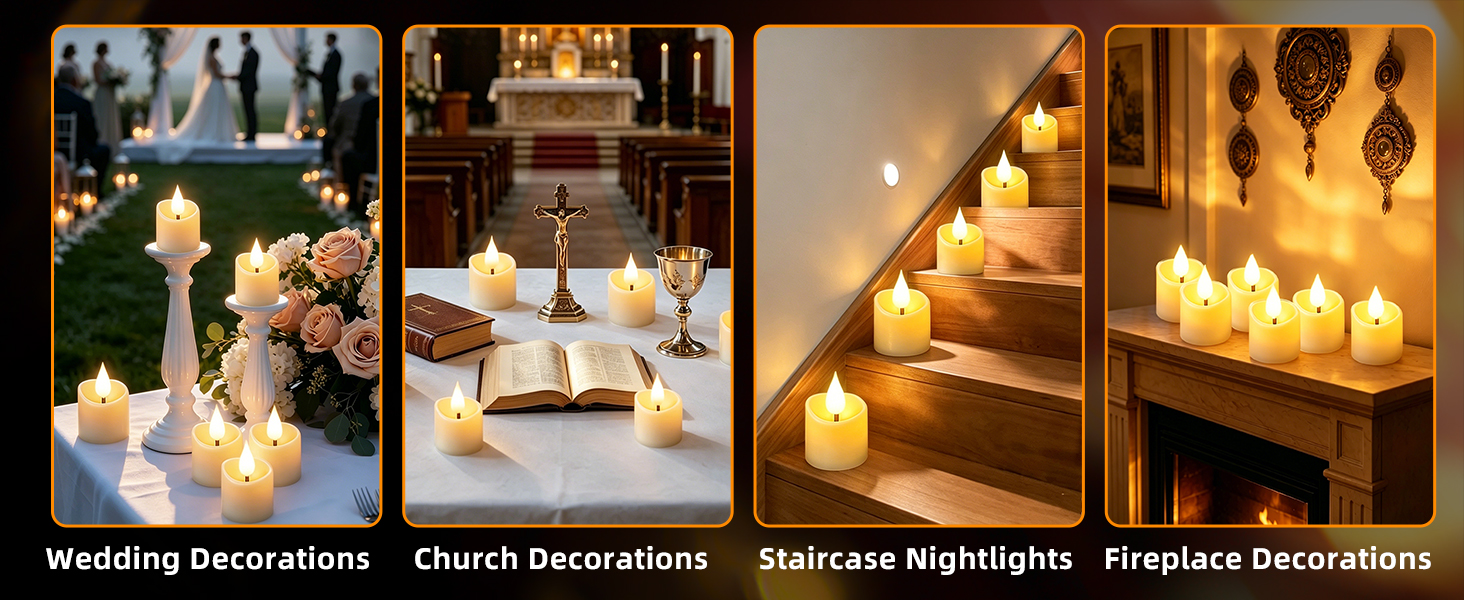 tea lights candles battery operated