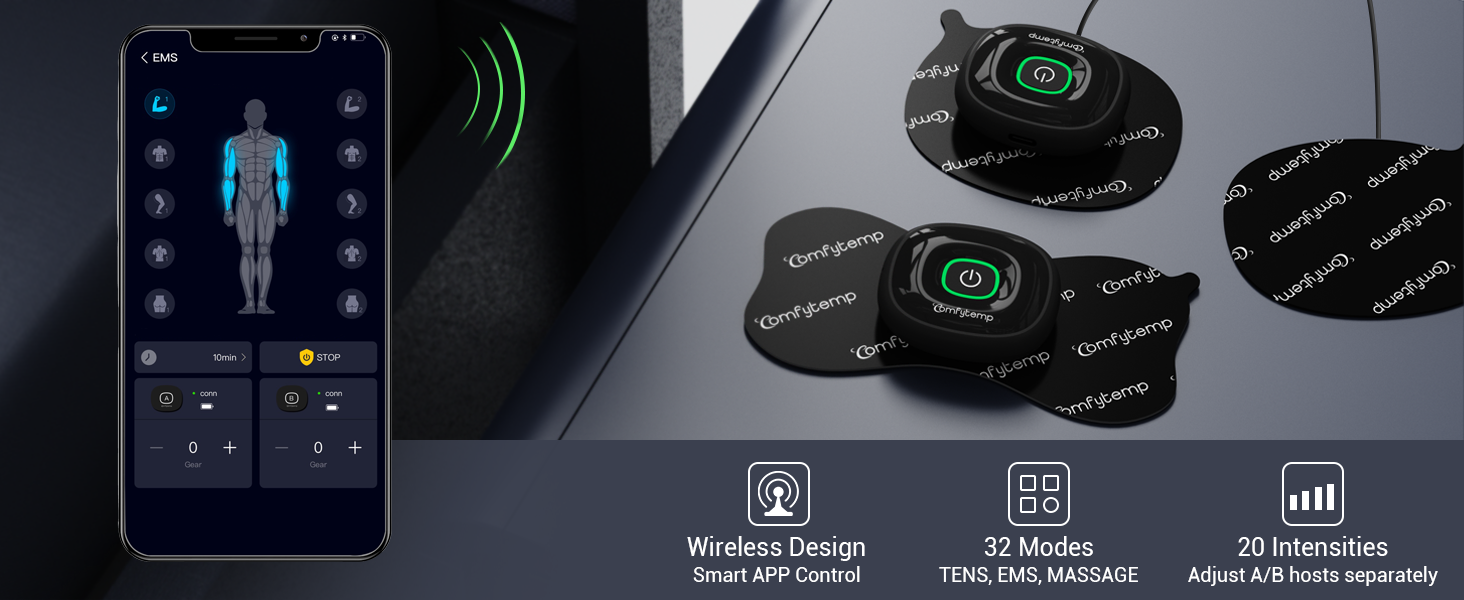 Bluetooth TENS Unit