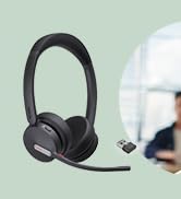 Yealink BH70 Wireless Bluetooth Headset with Microphone for Work, up to 35h Talking Battery Life,...