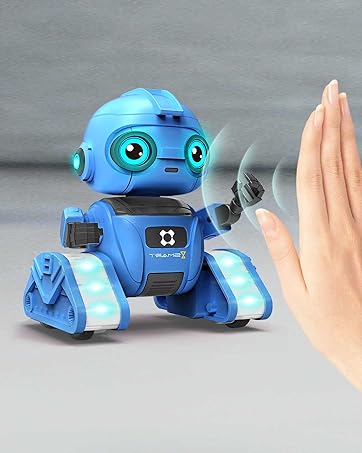 blue robot toy