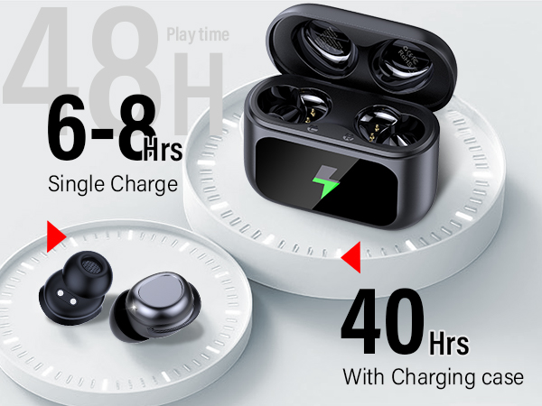 ZYHKON Sleep Earbuds Bluetooth 5.4 in Ear Touch Screen Sleep Headphones